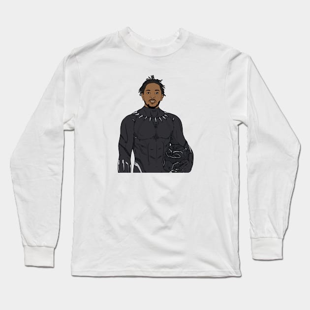 King Kendrick, King of Wakanda Long Sleeve T-Shirt by drawmelike